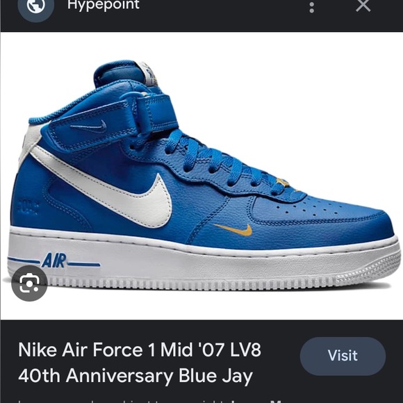 Air Force 1 Mid 07 LV8 Blue Jays 40th Anniversary Edition size 11 brand new - Picture 4 of 4